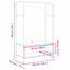 Clothes Rack 100 X 44 X 160 Cm Engineered Wood-674846496
