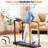 Walking Pad with Long Handrails for Seniors - Compact Treadmill with Incline for Home, Recovery Machine with Wheels, Remote Control, LED Display, Cup & Phone Holder