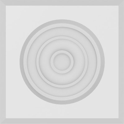 Standard Sedgwick Bullseye Rosette with Beveled Edge