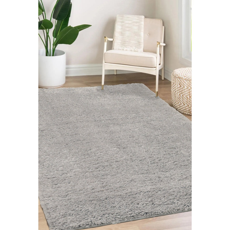 Svitlana PLAIN SILVER , Rectangle 160 x 230 cm