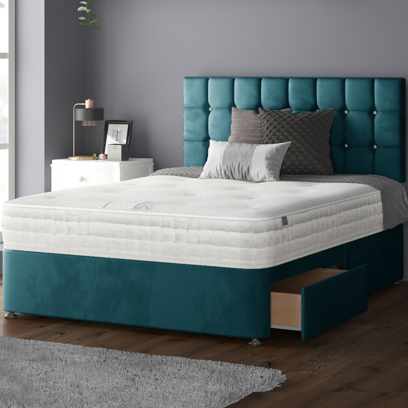 Rochester Upholstered Headboard, Mallard, Super King (6')