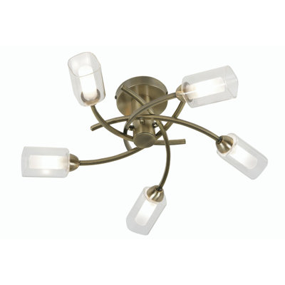 Warnant Glass Flush Mount