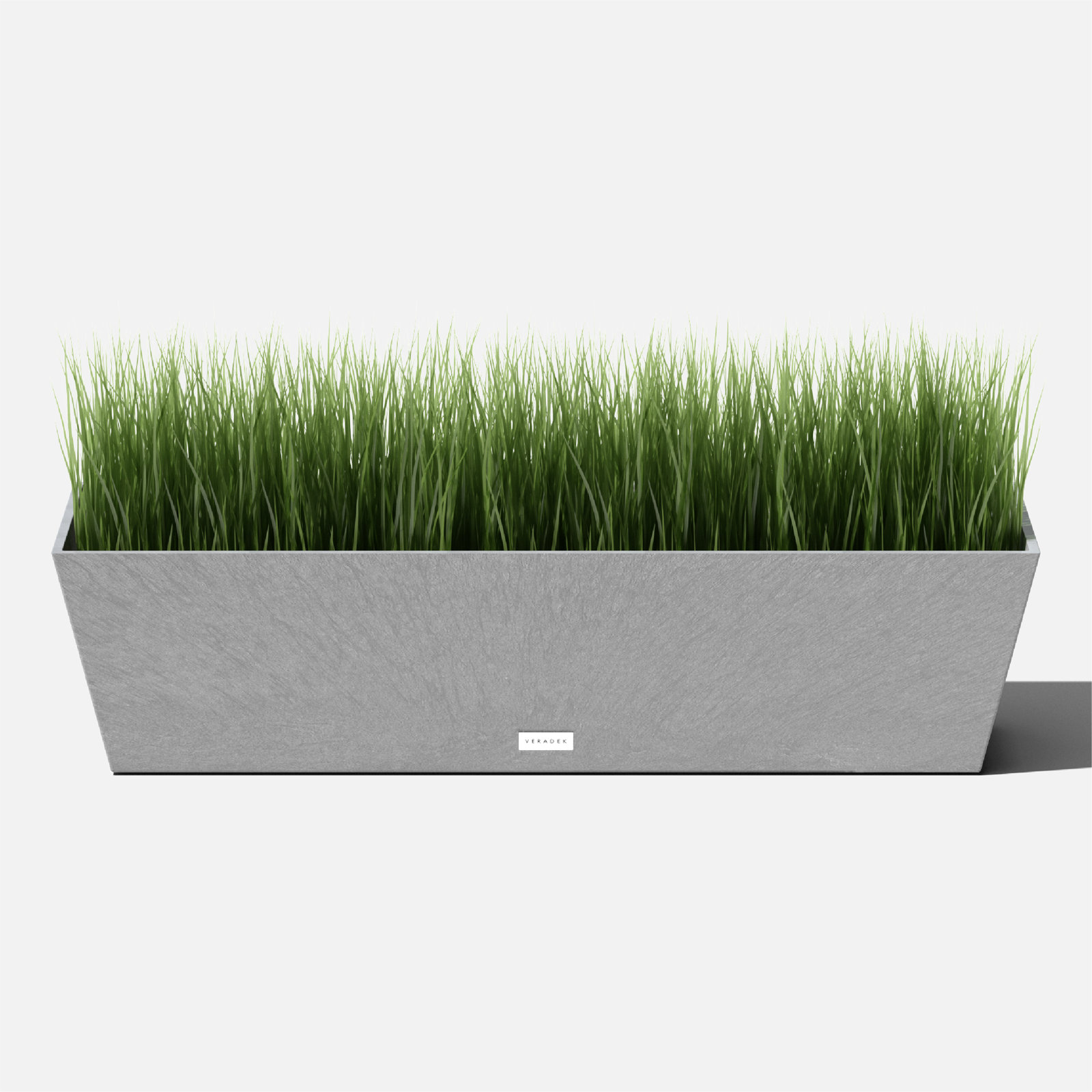Pure Series Window Box Planter, Charcoal Gray, 9" H x 36" W x 10" D, Set of 1