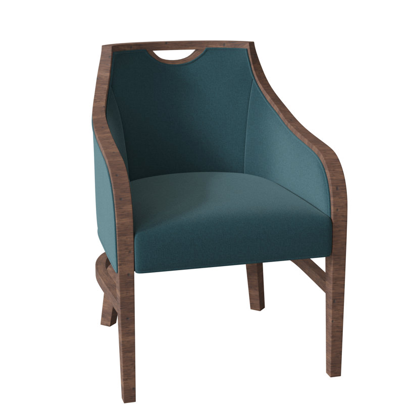 Fauteuil l 24 po Anthony, Tabac, Polyester turquoise 8789