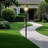 Outdoor Lamp Post With Cross Arm, Split Street Light Pole, Outdoor Lamp Post For Driveway, Pathways, Front Yard-1357856941