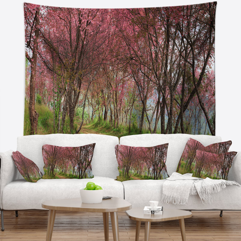 Tapisserie de Schafer Sakura, H 50 po x l 60 po