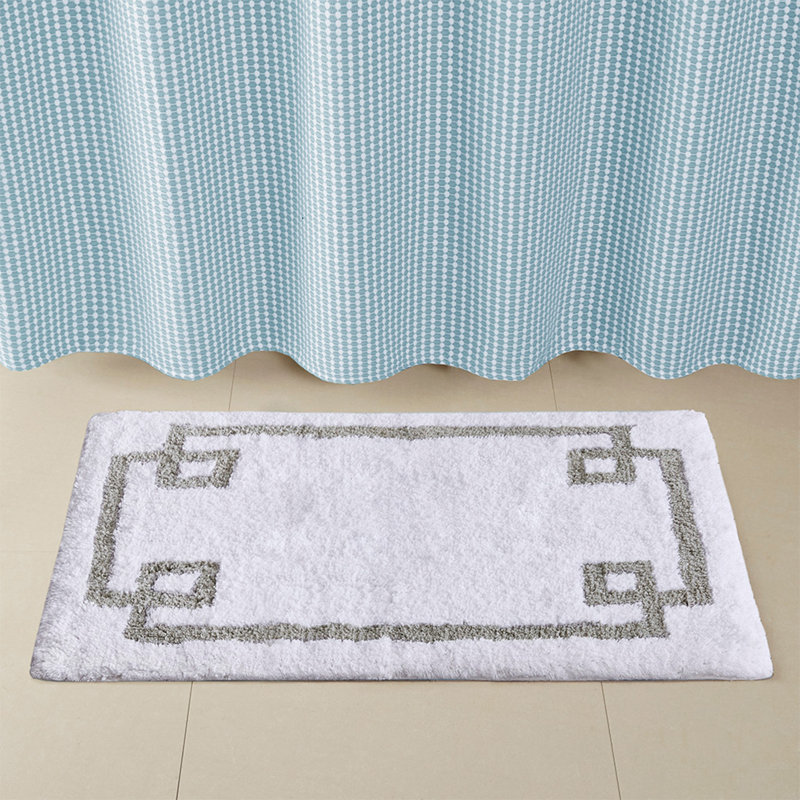 Cotton Tufted Bath Rug 24X40（Only One Rug）, White