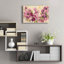 «Pink and Green Bloom» par Silvia Vassileva, art mural en verre acrylique