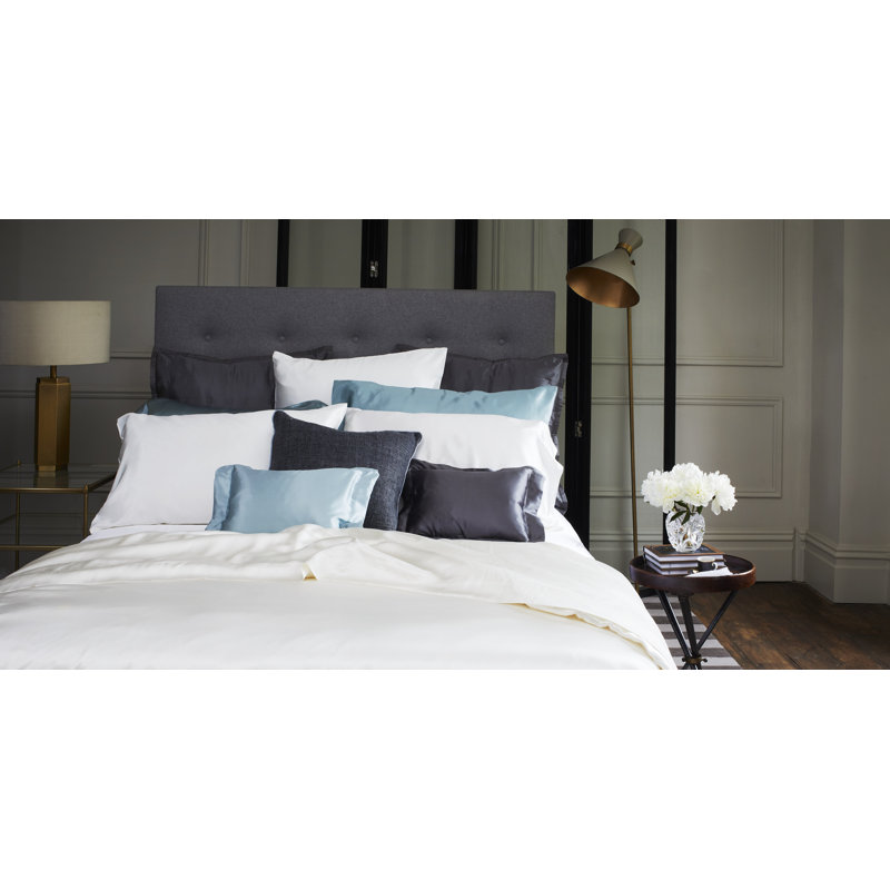 Signature Silk Pillow Case, King 20"x40", White
