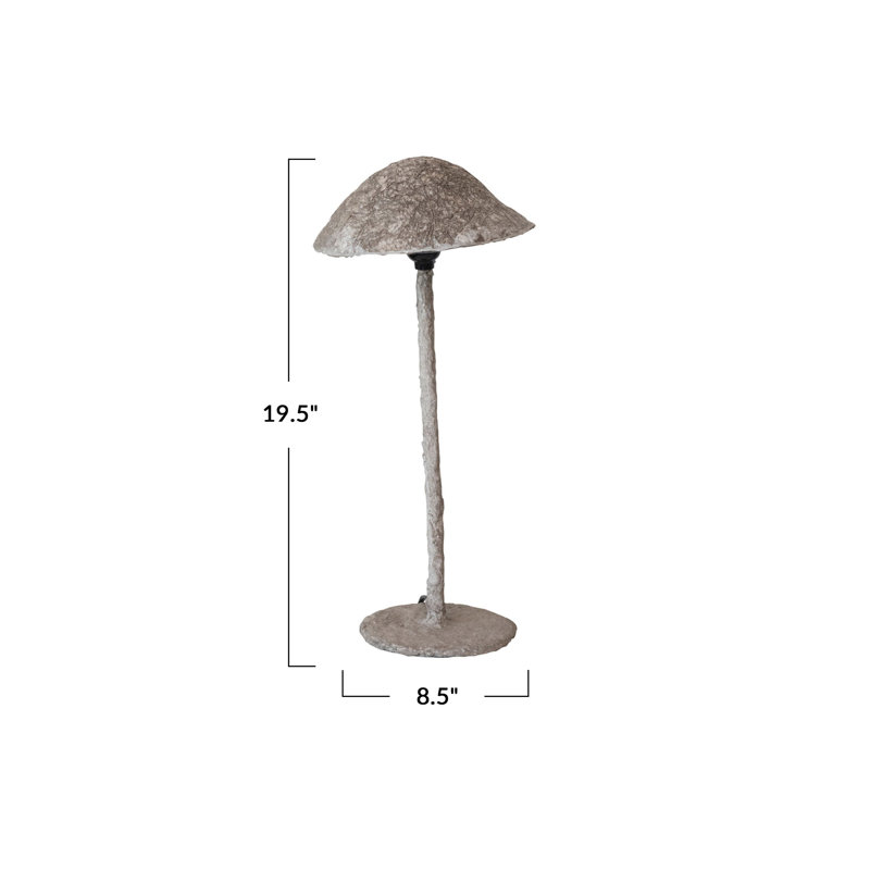 Jamaun Paper Mache Table Lamp, 27.56" H x 20" W x 20" D