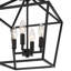 Plafonnier semi-encastré 4 lumières noir mat-1606109873