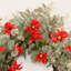 Couronne de 22 po avec porte florale d'eucalyptus