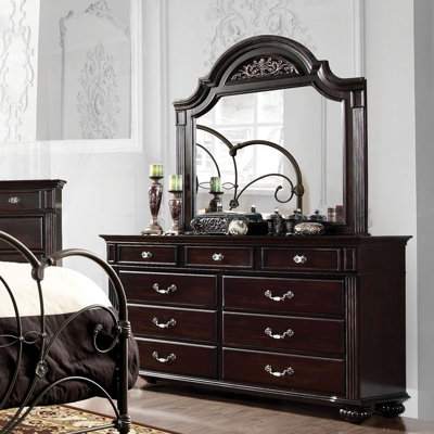 Commode 9 tiroirs avec miroir Aime Wesleyan
