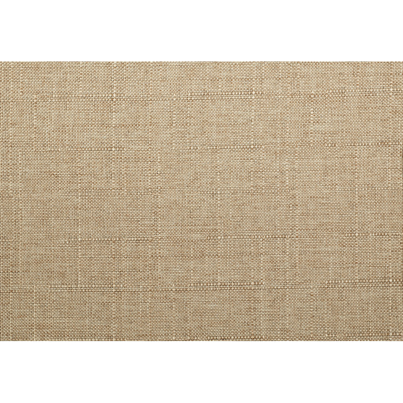 Chaise d'appoint rembourrée en tissu 1pc, Marron clair