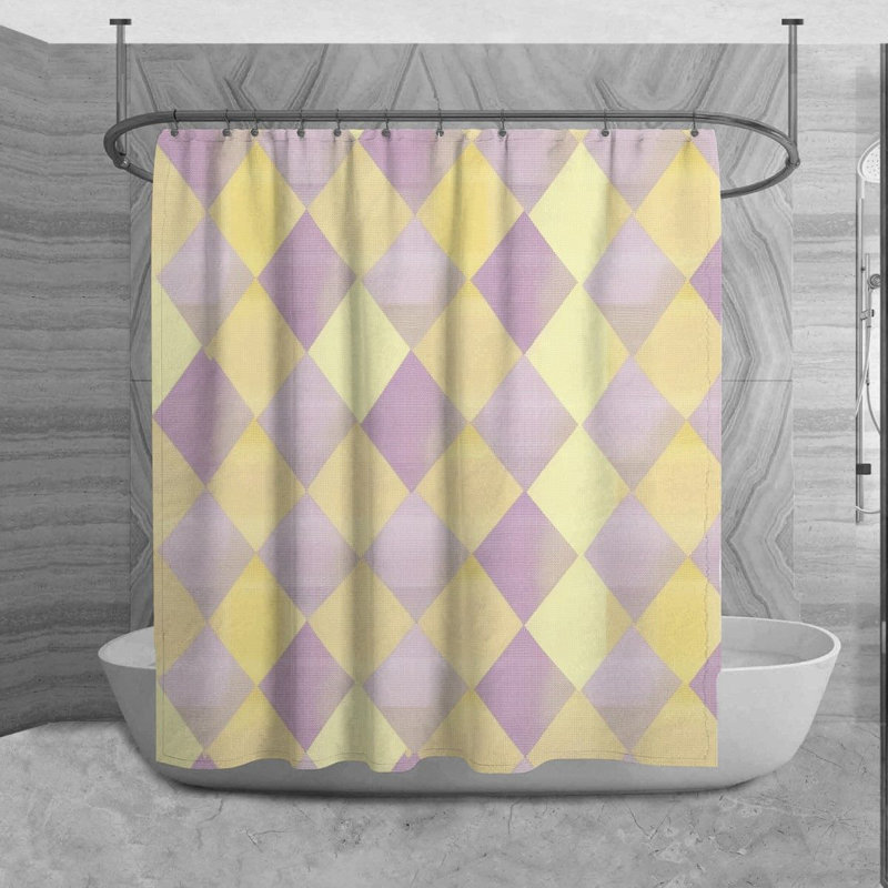Bowlby Argyle Shower Curtain, 73" H x 70" W
