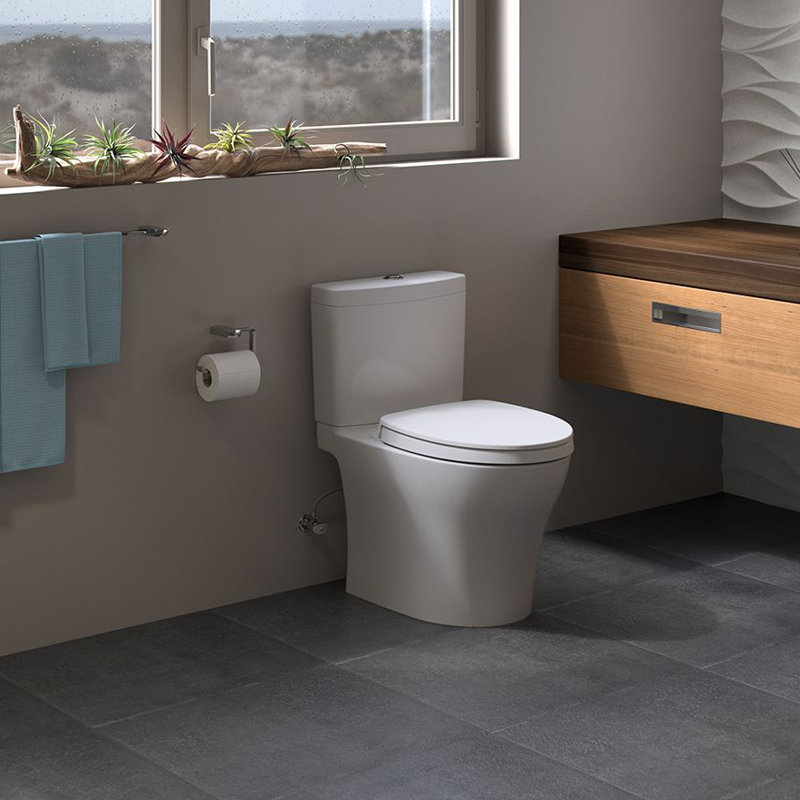 Aquia® IV Dual-Flush Elongated Two-Piece Toilet with High Efficiency Flush (Seat Included), Bone
