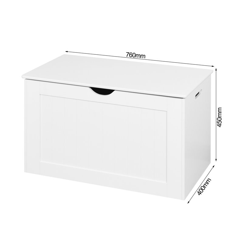 Unité de rangement polyvalente blanche avec charnières - à utiliser dans diverses pièces pour ranger des couvertures et plus d'articles