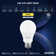 Luxrite A19 LED Light Bulb 9.5W=75W 2700K Warm White 1100LM Non-Dimmable Standard LED Light Bulbs E26, Enclosed Fixture Rated, Damp Rated, ETL 24 Pack