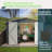 Outdoor Storage Shed 10X10 Ft, Utility Metal Tool Storage With Lockable Doors And Updated Frame Structure, Large Metal Garden Shed For Backyard, Patio Lawn, Black-121499161-121499159