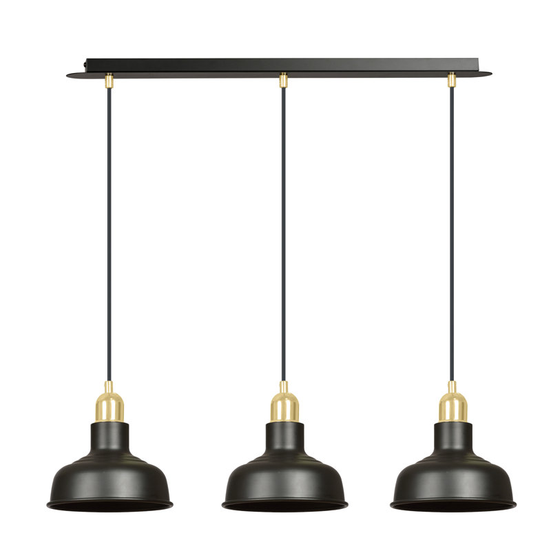 Greig 3 - Light Kitchen Island Pendant, Black