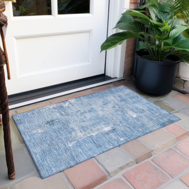 Tapis intérieur / extérieur lavable à la machine Chayden ACN989, Rectangle 1 pi 8 po x 2 pi 6 po