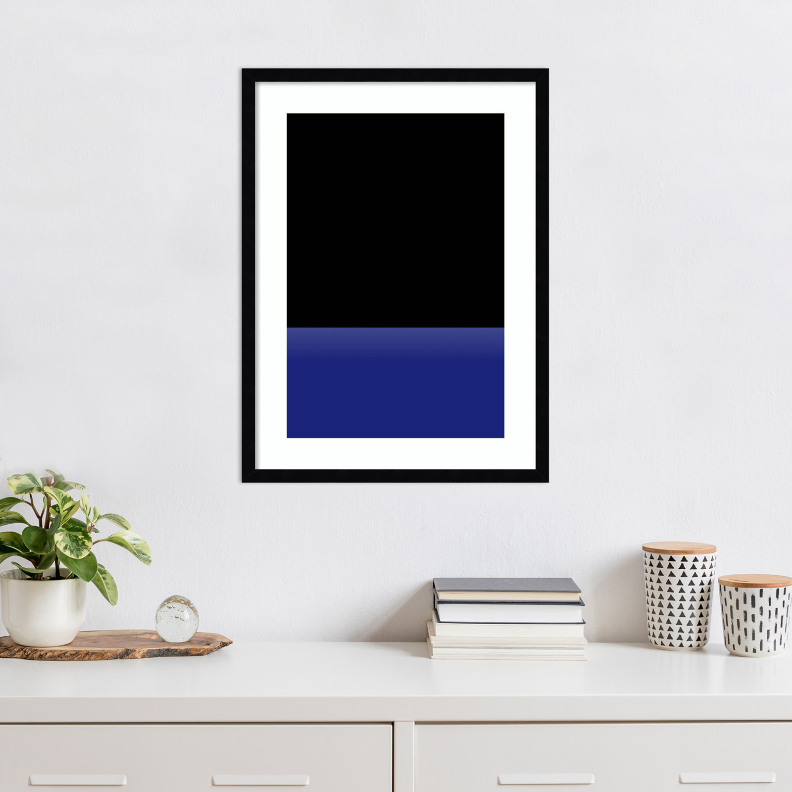 Lancey "Sea" Print by Alex Caminker, Black , 25" H x 19" W