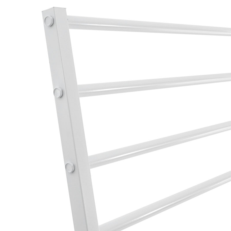 Présentoir autoportant en métal, Blanc, H 57,09 po x l 47,24 po x P 15,75 po
