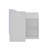 47.2'' W L-Shaped Reception Desk With LED Lights And Glass