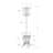 Maelly Coat Rack, Hall Tree Free Standing, 8 Hooks, Entryway, Umbrella Holder, Bedroom, Metal