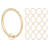 Meriville 14 Pcs 1.5-Inch Inner Diameter Metal Curtain Rings With Eyelets, Fits Up To 1 1/4-Inch Rod (Set Of 16, 2.5" Diameter., Black)-73877568