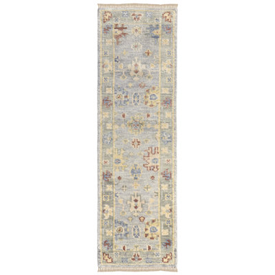 Fillmore Traditional Floral & Botanical, Blue/Taupe/Gray, 4' X 6' Accent Rug