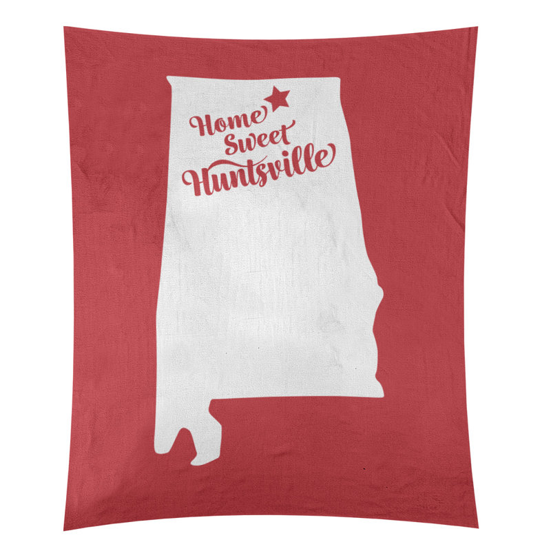 Tapisserie de Huntsville, Alabama, H 27,5 po x l 37,5 po, Rouge