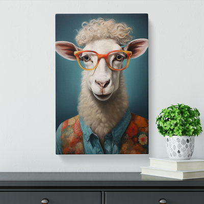 Sheep With Glasses No.2 - Print