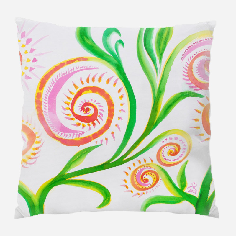 Coussin watercolour Swink, Microsuède, Intérieur