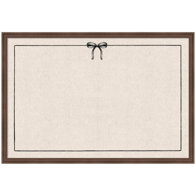 Tableau d'affichage en lin encadré en tissu