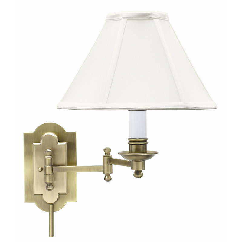 Lampe à bras pivotant aux pieds nus, Laiton antique