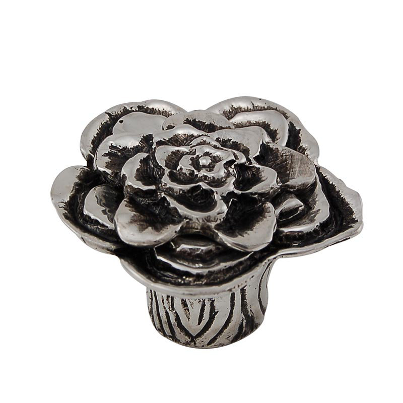 Carlotta Novelty Knob, Antique Silver