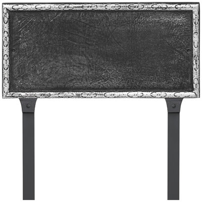 Plaque d'adresse rectangulaire à une ligne avec piquets de pelouse Jefferson