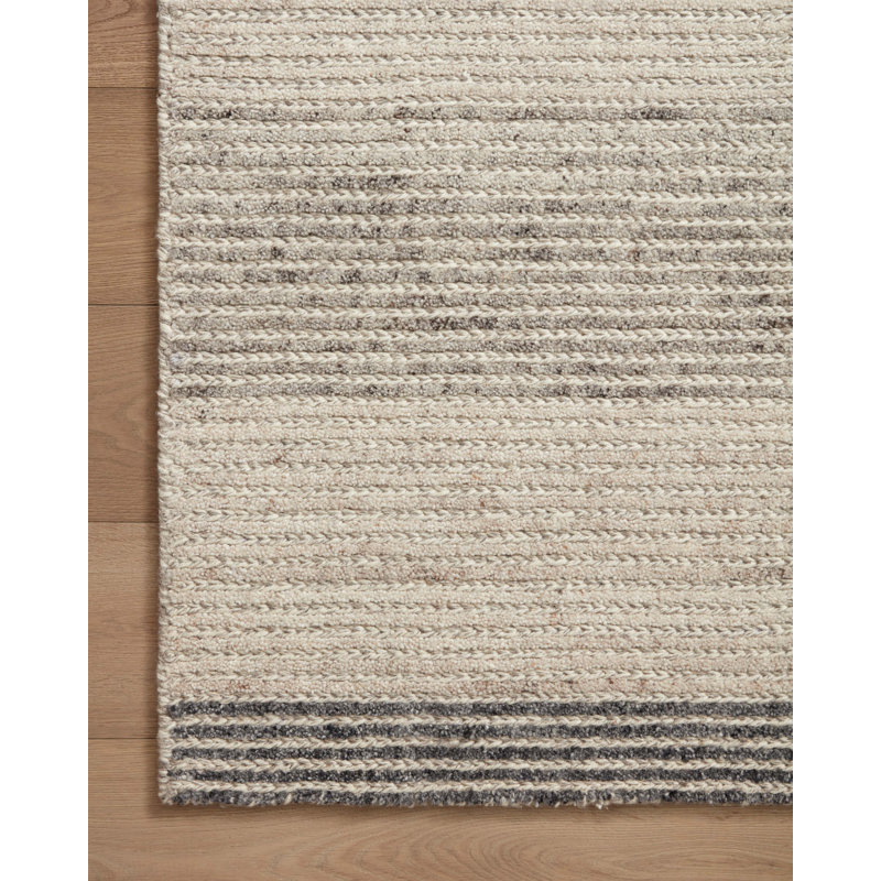 Burnis Wool Geometric Indoor Rug, Rectangle 9'3" x 13'