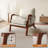 Mid Century Solid Wood Accent Chair Upholstered Armchair With Pillow And  Storage Bag (Set of 2)-568581985