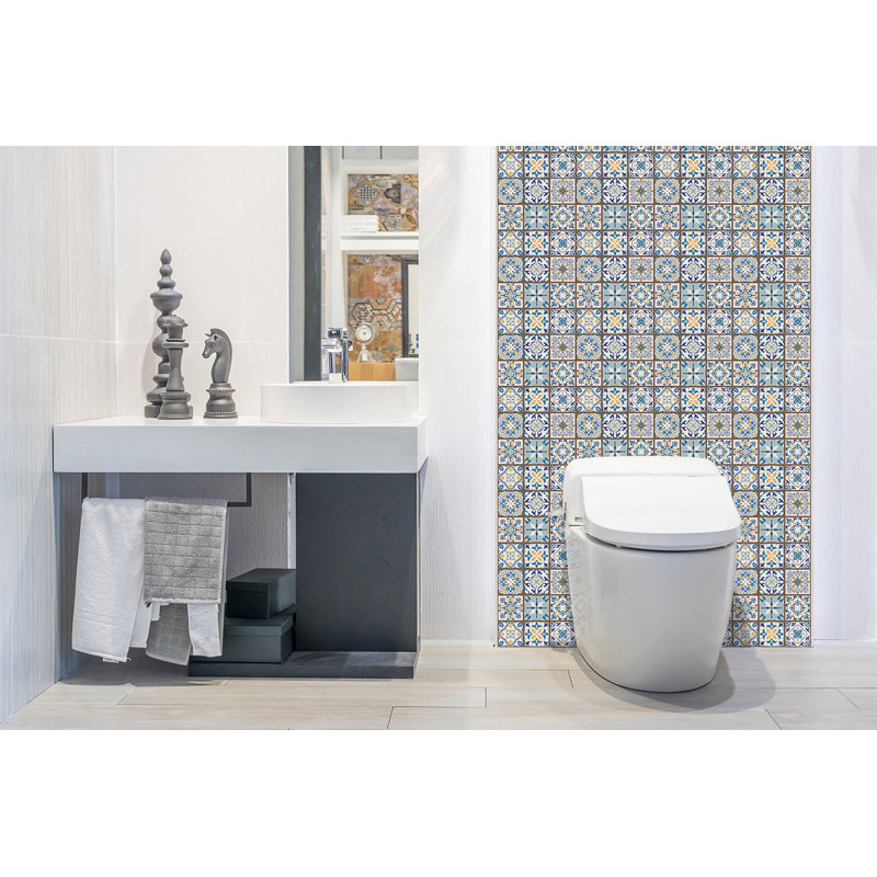 Self Adhesive Vinyl Splashback 39,37x19,68 Inch Wall Tiles Wall Stickers Tile Peel and Stick Sticker
