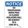 SignMission No Trespassing When Pool Is Closed Sign | Wayfair