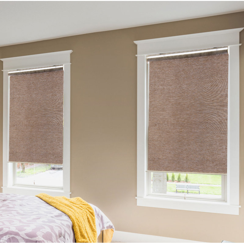 Cordless Roller shade, Brown, 35"W x 72"L