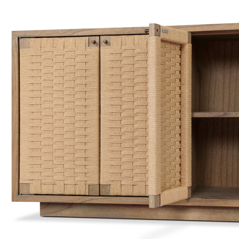 Macklin 82 in. W Sideboard, Sandy Mindi Veneer