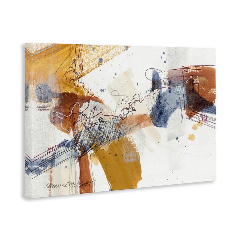 «Sandy Beaches Abstraction», art mural par Suzanne McCourt, H 24 po x l 36 po