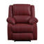 Fauteuil inclinable berçant synthétique en cuir synthétique Zuriel