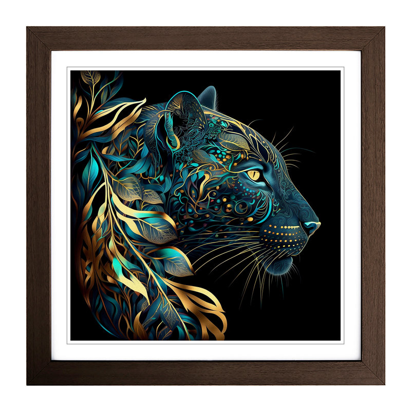 Panther - Framed Print, Walnut