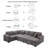 Upholstered U-Shaped Sectional Left Hand Facing