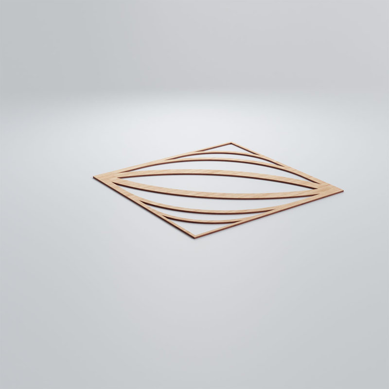 Panneaux muraux décoratifs en bois Otis, Aulne, H 23 3/8 po x l 23 3/8 po x P 1/4 po