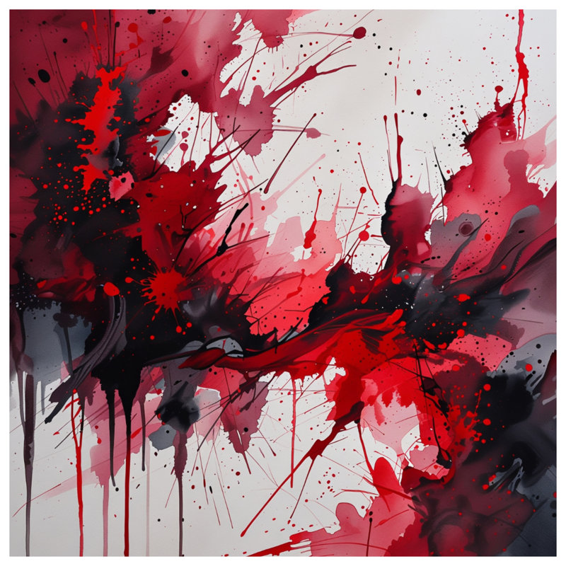 Tapisserie murale rouge et noir, 104in H x88 with 4 Grommets